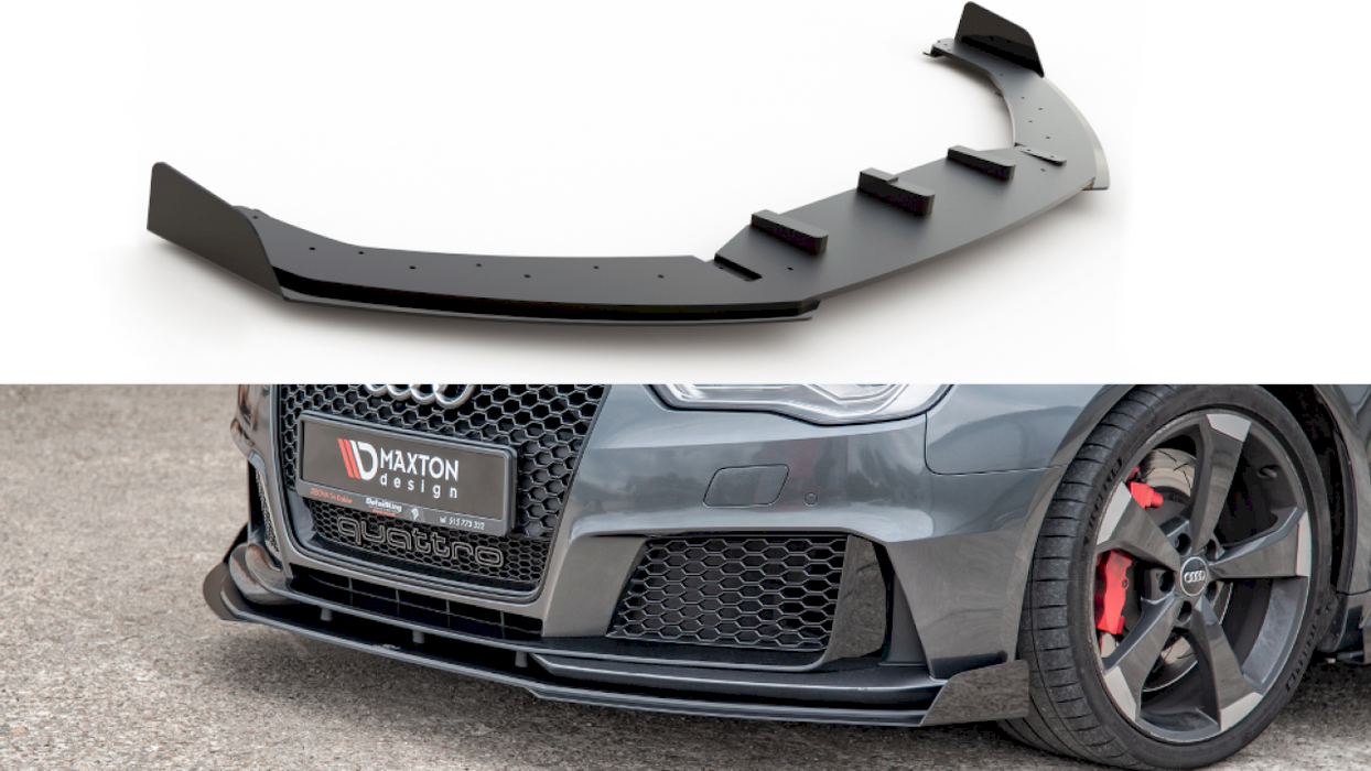 RACING FRONT SPLITTER +FLAPS AUDI RS3 8V SPORTBACK (2015-2016)