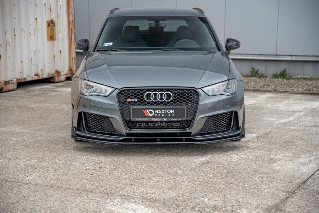 RACING FRONT SPLITTER +FLAPS AUDI RS3 8V SPORTBACK (2015-2016)