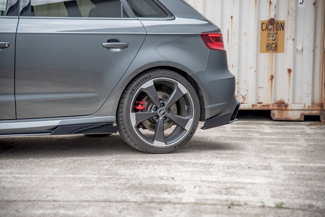 MAXTON RACING REAR SIDE SPLITTERS (+FLAPS) AUDI RS3 8V SPORTBACK (2015-2016)