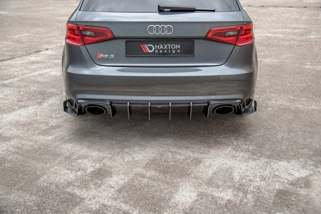 MAXTON RACING REAR SIDE SPLITTERS (+FLAPS) AUDI RS3 8V SPORTBACK (2015-2016)