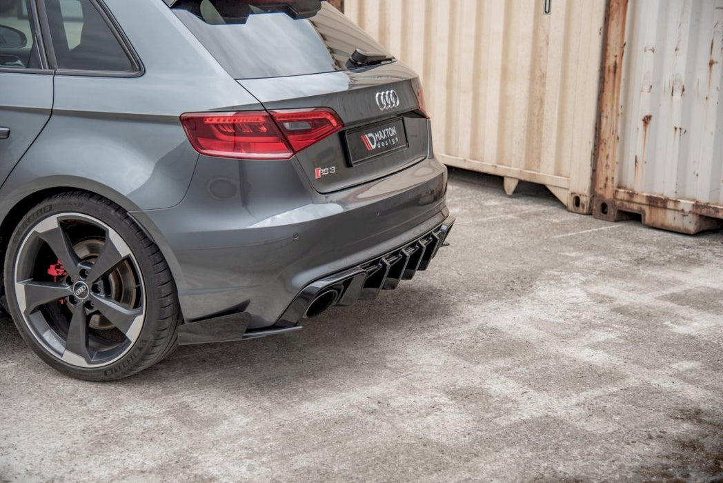 MAXTON RACING REAR SIDE SPLITTERS (+FLAPS) AUDI RS3 8V SPORTBACK (2015-2016)