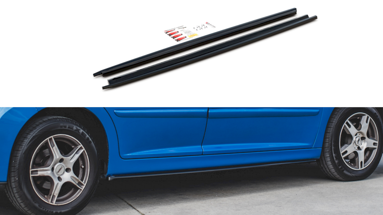 SIDE SKIRTS DIFFUSERS PEUGEOT 207 SPORT (2006-2009)