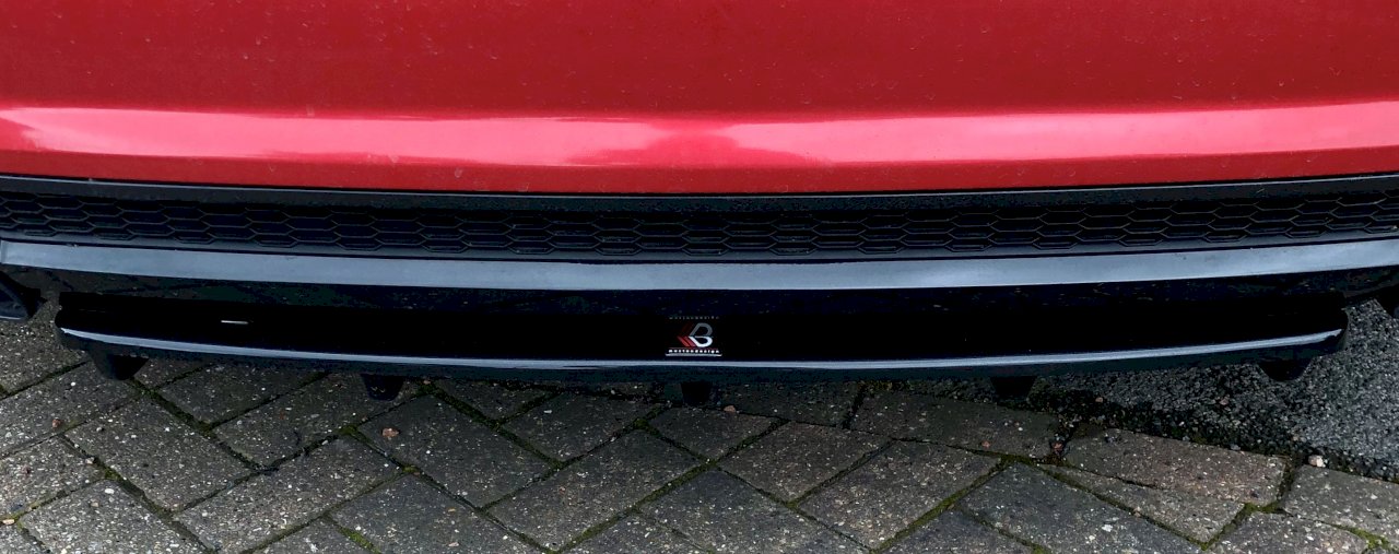CENTRAL REAR SPLITTER AUDI A7 S-LINE (FACELIFT) (WITH VERTICAL BARS) (2014-2018)
