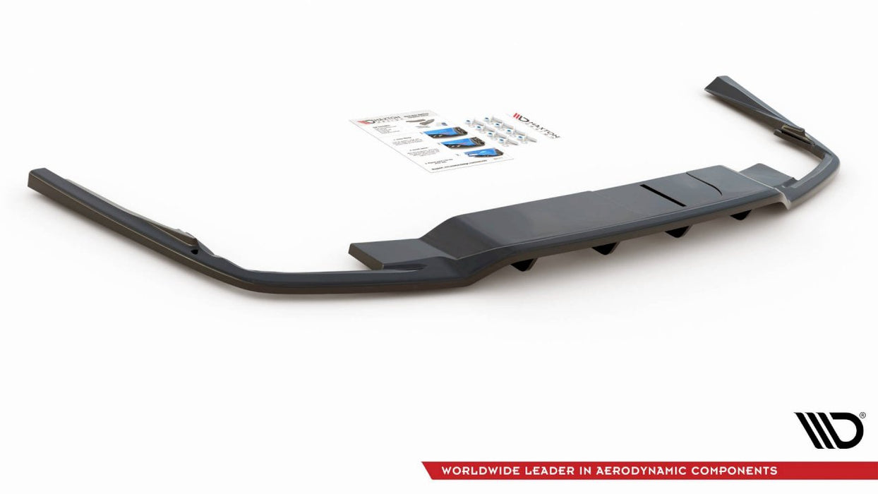 CENTRAL REAR SPLITTER (W/ VERTICAL BARS) VOLVO S60/V60 R-DESIGN MK3 (2018-)