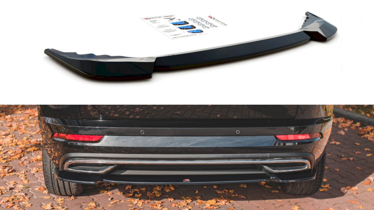 CENTRAL REAR SPLITTER SKODA KAROQ SPORTLINE (2017-)