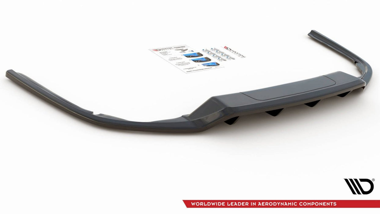 CENTRAL REAR SPLITTER (W/ VERTICAL BARS) VW PASSAT B8 (2014-)