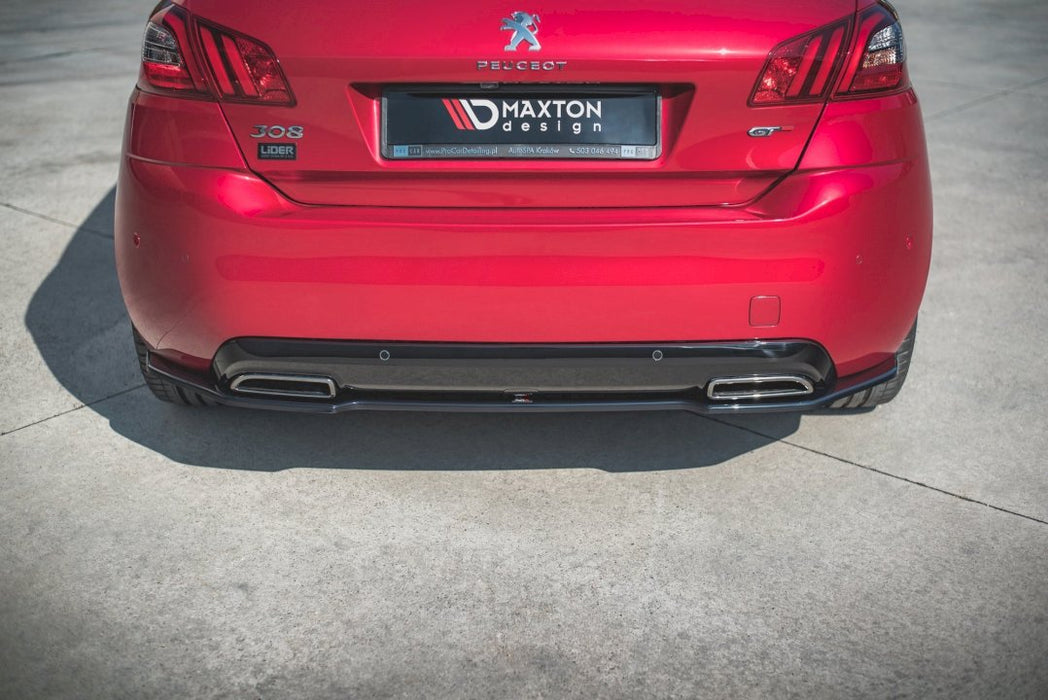 CENTRAL REAR SPLITTER PEUGEOT 308 GT MK2 FACELIFT (2017-)