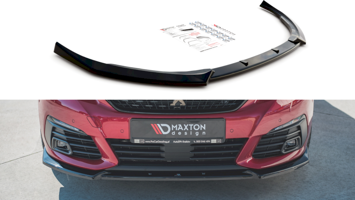 FRONT SPLITTER V1 PEUGEOT 308 GT MK2 FACELIFT (2017-)