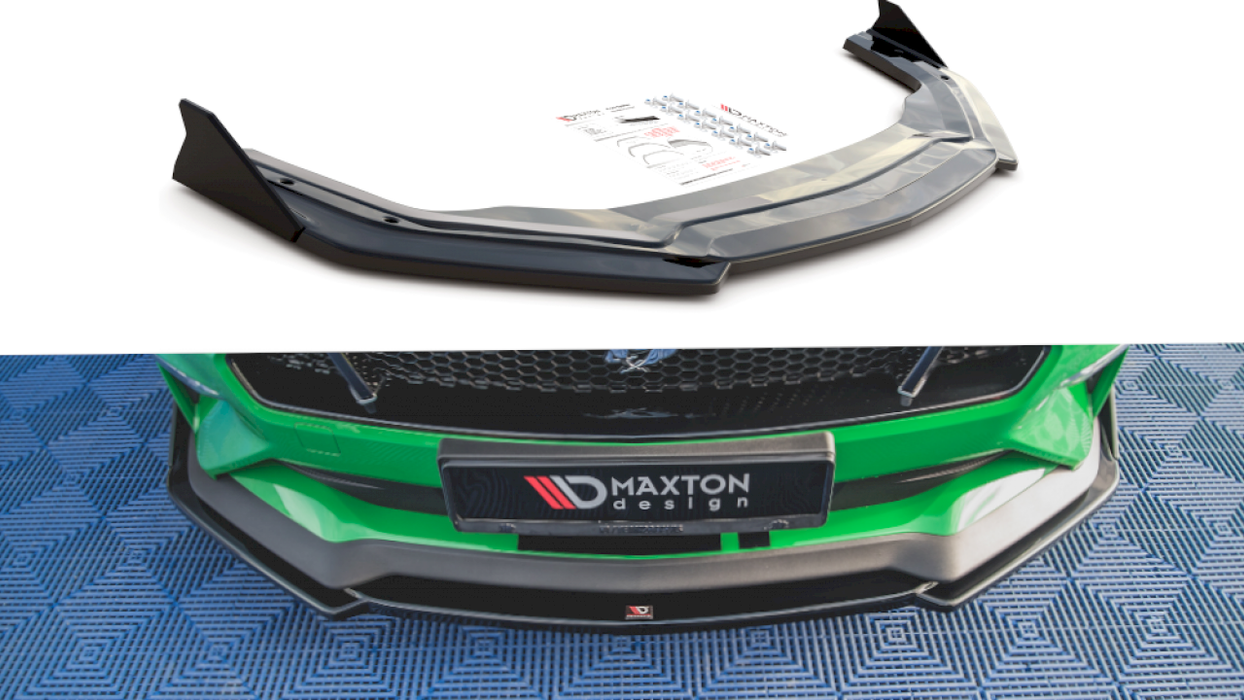 FRONT SPLITTER V.2 + FLAPS FORD MUSTANG GT MK6 FACELIFT