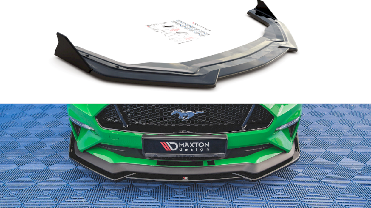 FRONT SPLITTER V.1 + FLAPS FORD MUSTANG GT MK6 FACELIFT