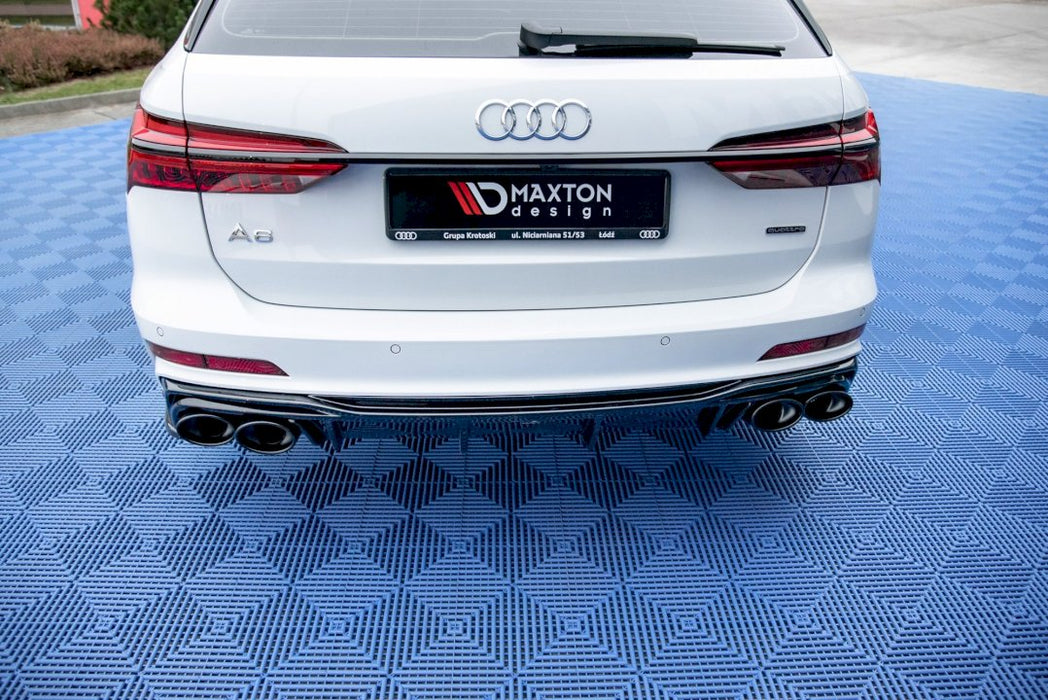 REAR VALANCE + EXHAUST ENDS IMITATION AUDI A6 C8 S-LINE (2018-)