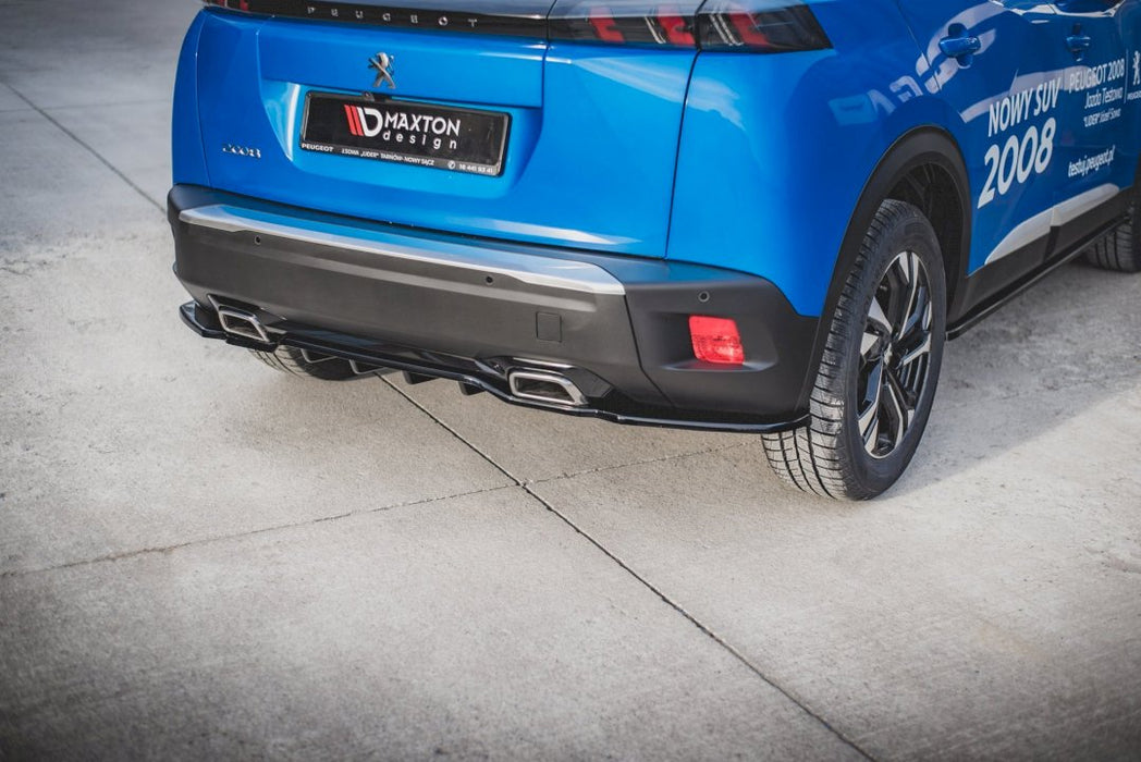 CENTRAL REAR SPLITTER (W/ VERTICAL BARS) PEUGEOT 2008 MK2 (2019-)