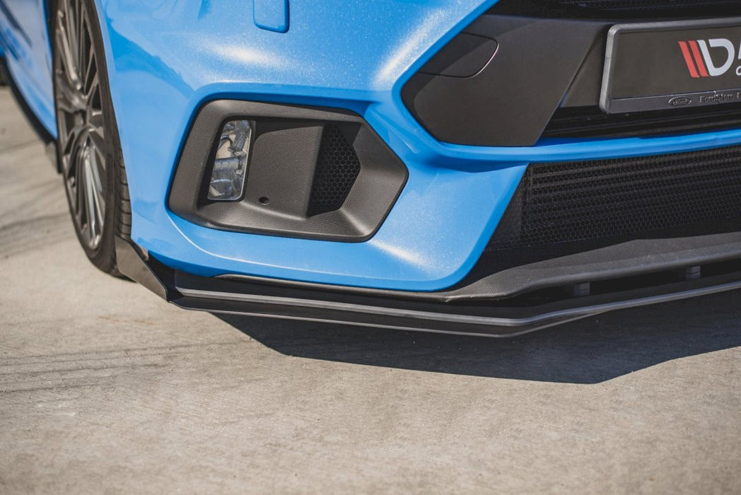 STREET PRO DURABILITY FRONT SPLITTER (+FLAPS) FORD FOCUS RS MK3 (2015-2018)