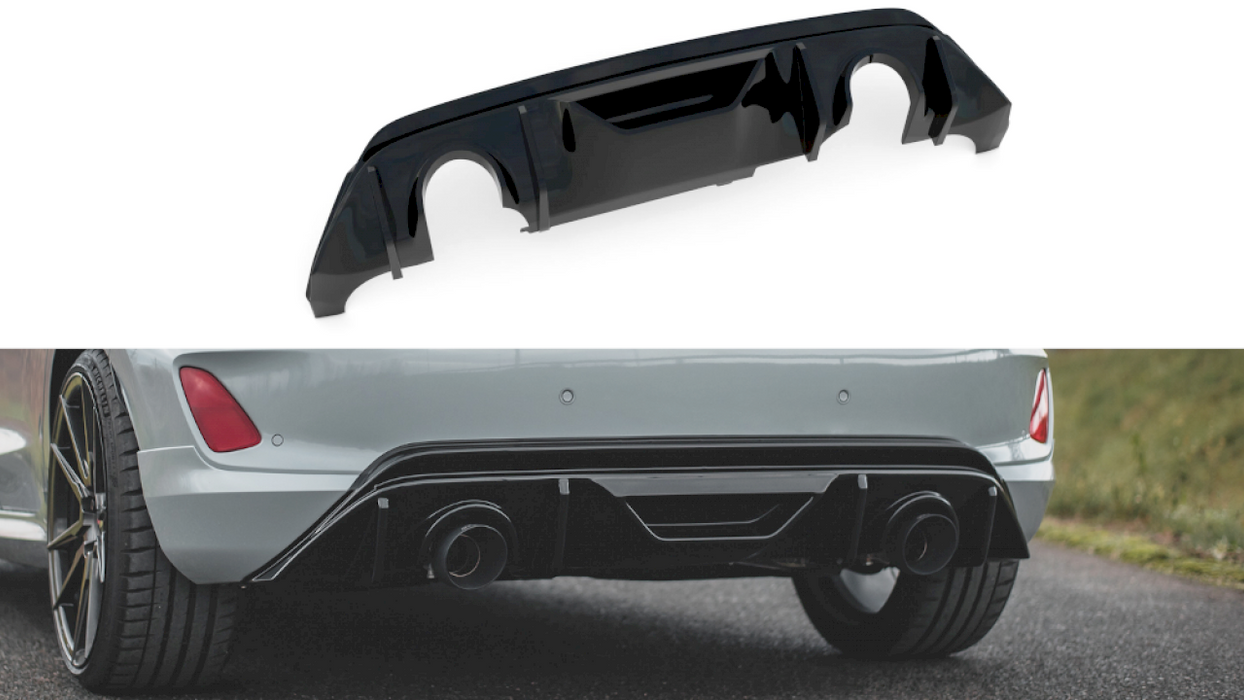 REAR DIFFUSER + MILLTEK GPF/OPF BACK EXHAUST SYSTEM - FORD FIESTA MK8 ST (2018-2022)