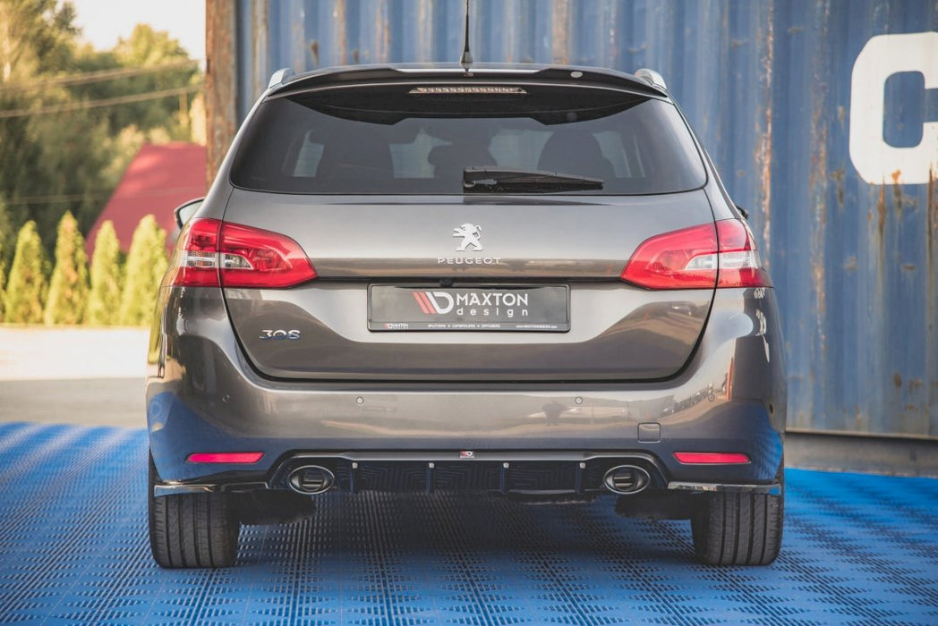 REAR VALANCE + EXHAUST ENDS IMITATION PEUGEOT 308 SW MK2 FACELIFT (2017-)