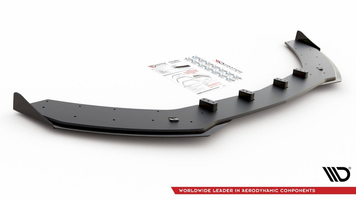 STREET PRO DURABILITY FRONT SPLITTER (+FLAPS) MERCEDES-AMG C43 COUPE C205 (2016-)