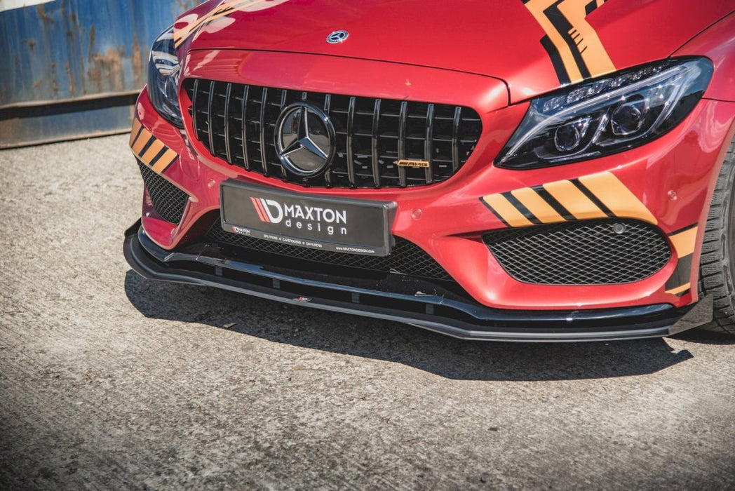 STREET PRO DURABILITY FRONT SPLITTER (+FLAPS) MERCEDES-AMG C43 COUPE C205 (2016-)