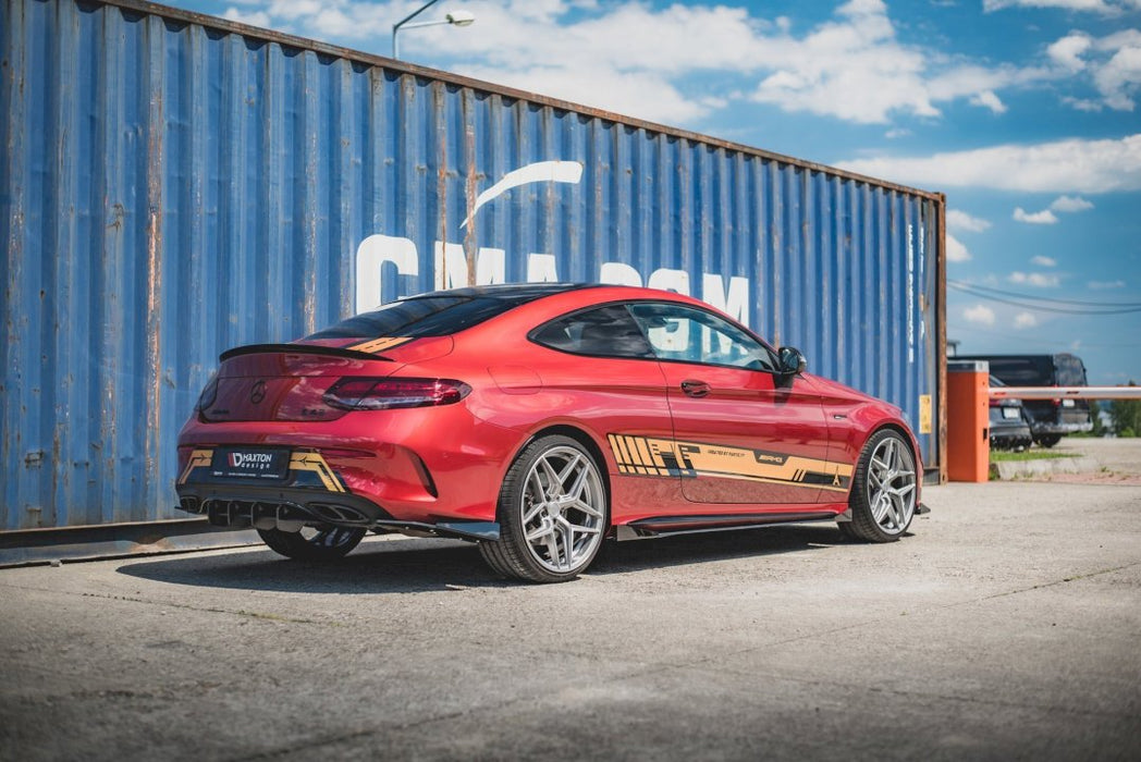 STREET PRO DURABILITY REAR SIDE SPLITTERS (+FLAPS) MERCEDES-AMG C43 COUPE C205 (2016-)