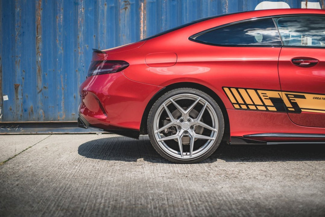 STREET PRO DURABILITY REAR SIDE SPLITTERS (+FLAPS) MERCEDES-AMG C43 COUPE C205 (2016-)