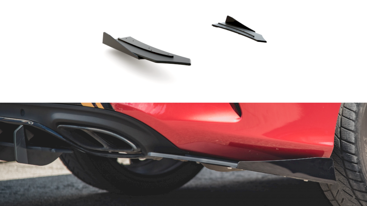 STREET PRO DURABILITY REAR SIDE SPLITTERS (+FLAPS) MERCEDES-AMG C43 COUPE C205 (2016-)