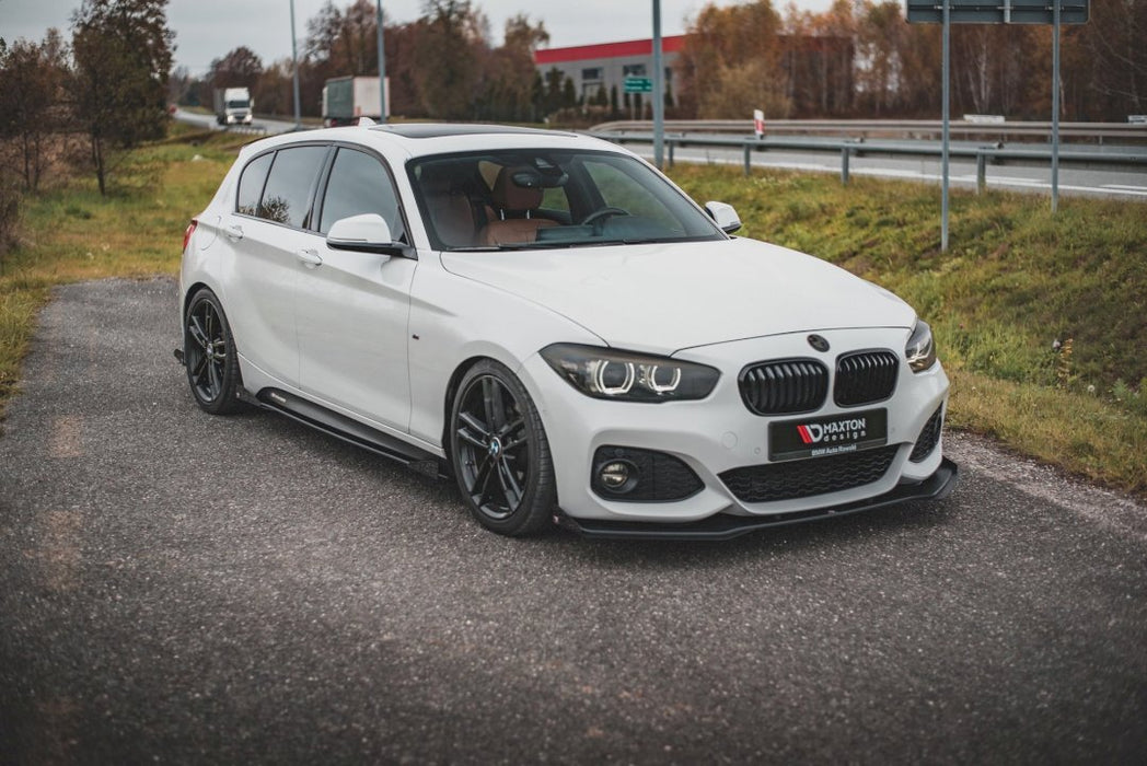 STREET PRO DURABILITY SIDE SKIRTS DIFFUSERS V2 (+FLAPS) BMW 1 F20 M-PACK FACELIFT / M140I (2015-2019)