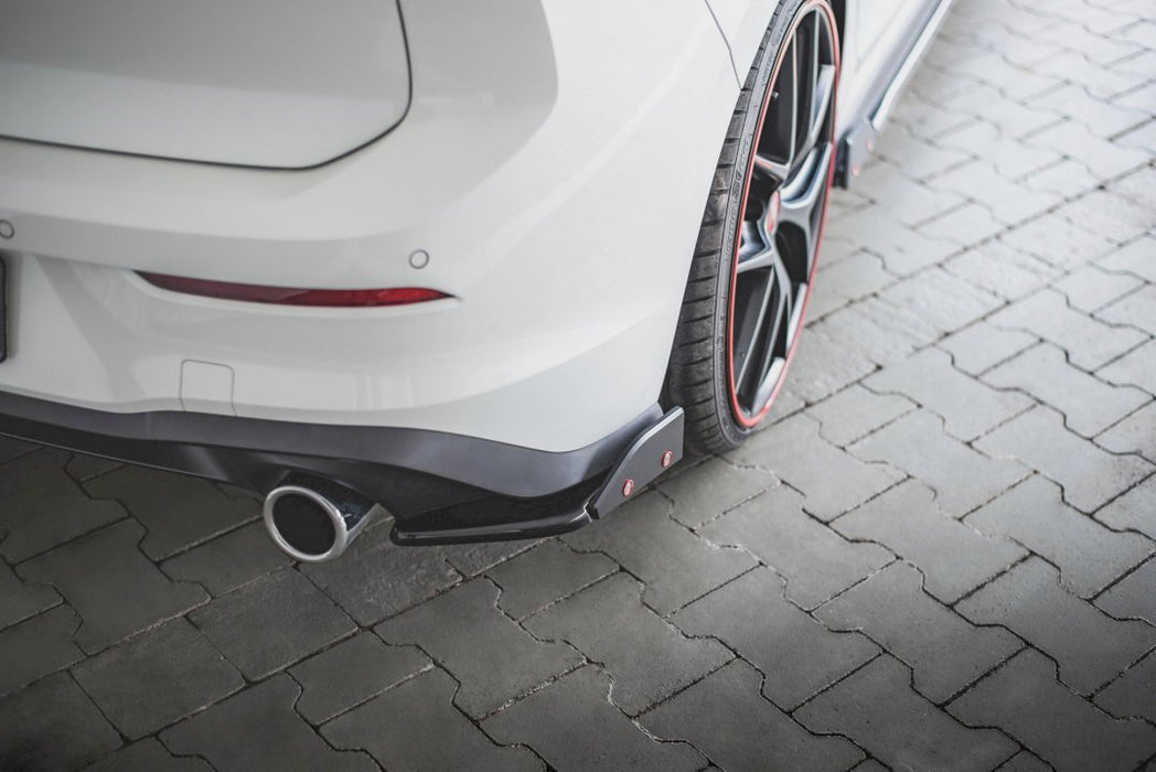 REAR SIDE SPLITTERS V.2 + FLAPS VW GOLF 8 GTI