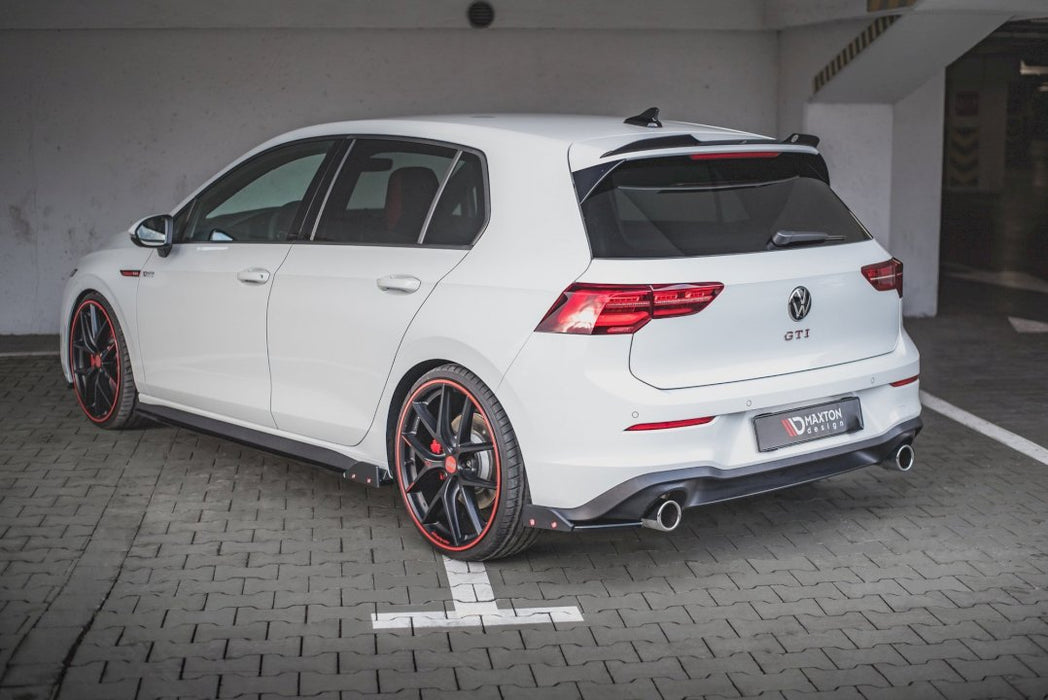 REAR SIDE SPLITTERS V.2 + FLAPS VW GOLF 8 GTI