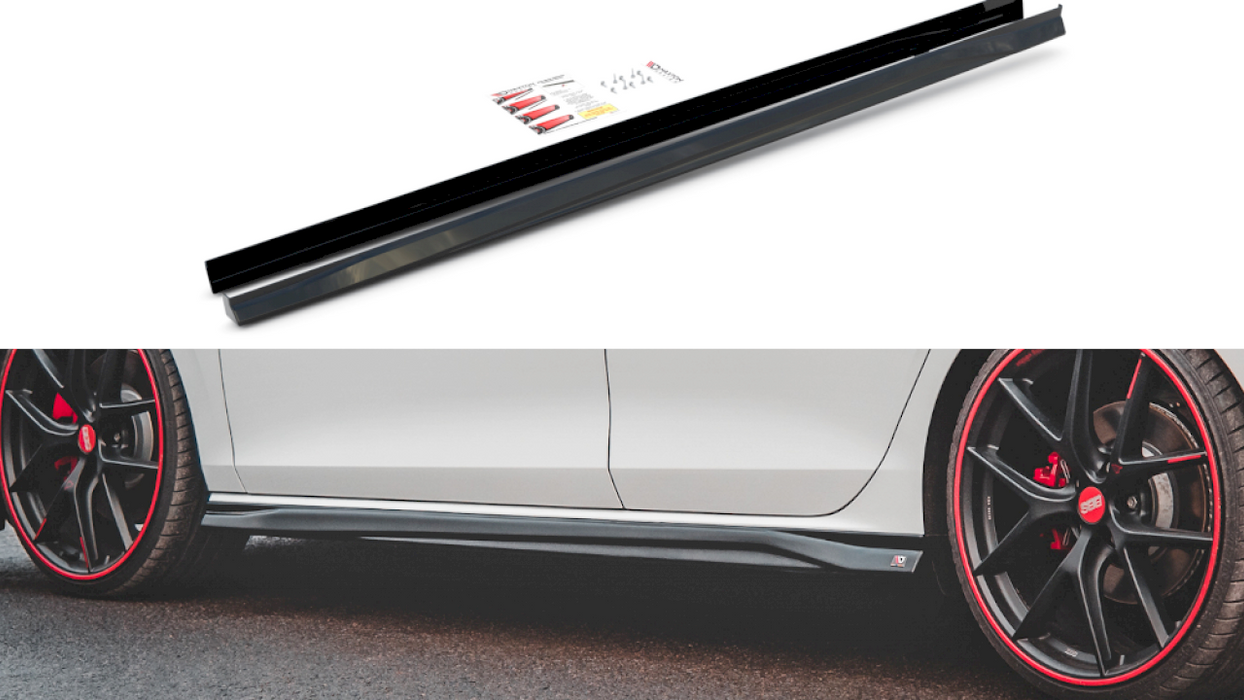 SIDE SKIRTS DIFFUSERS V3 VW GOLF 8 GTI / GTI CLUBSPORT / R-LINE (2020-)