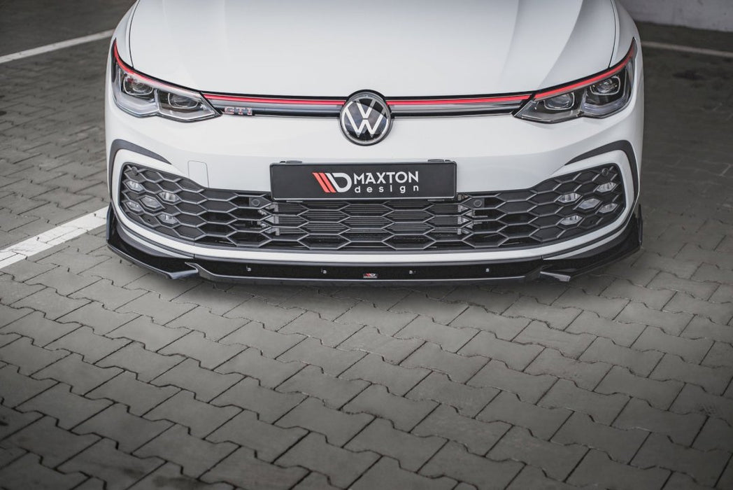 FRONT SPLITTER V.2 + FLAPS VW GOLF 8 GTI / R-LINE