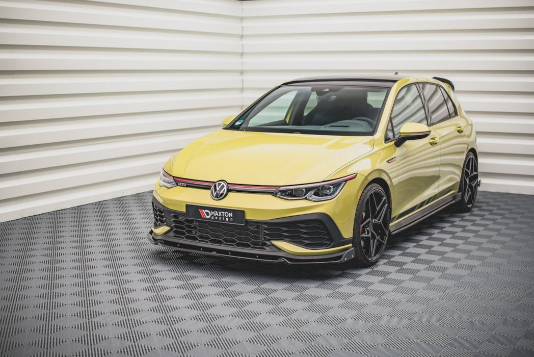 FRONT SPLITTER V.1 + FLAPS VW GOLF 8 GTI CLUBSPORT