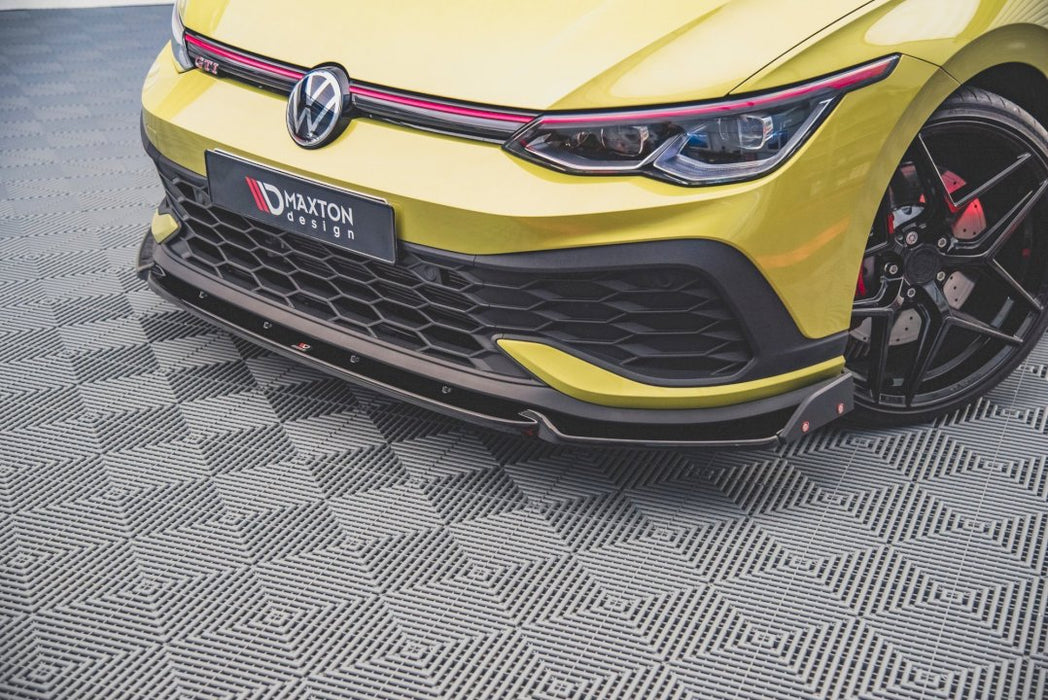 FRONT SPLITTER V.1 + FLAPS VW GOLF 8 GTI CLUBSPORT