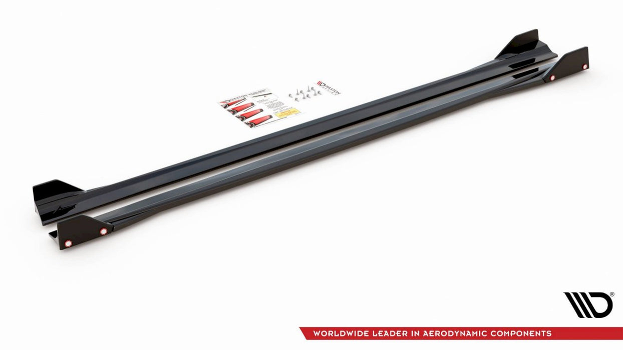 SIDE SKIRTS DIFFUSERS V.2 + FLAPS MERCEDES AMG A45 S