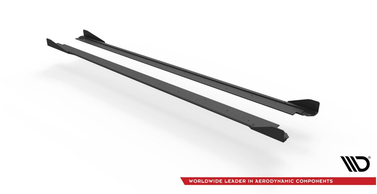 STREET PRO SIDE SKIRTS DIFFUSERS (+FLAPS) SEAT LEON FR MK4 (2020-)