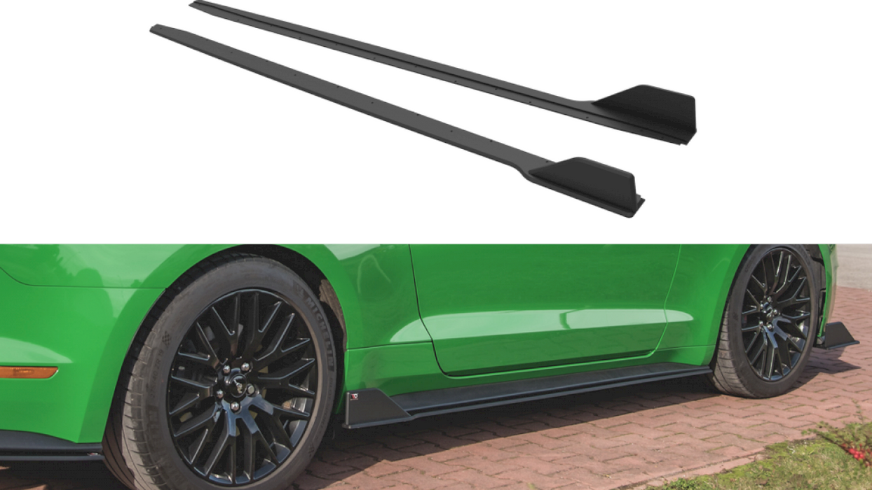 STREET PRO SIDE SKIRTS DIFFUSERS V.2 FORD MUSTANG GT MK6 FACELIFT (2017-)