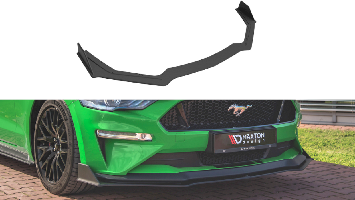 STREET PRO FRONT SPLITTER V.2 FORD MUSTANG GT MK6 FACELIFT (2017-)