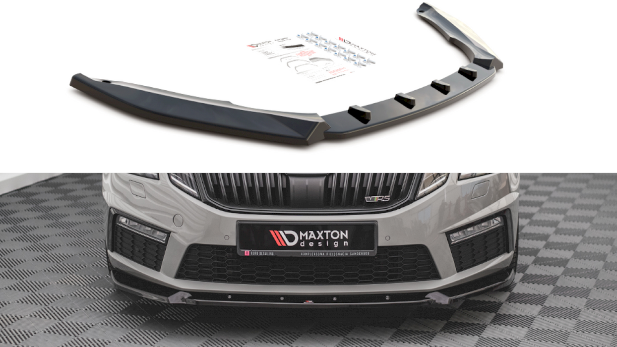 FRONT SPLITTER V.2 SKODA OCTAVIA RS MK3 FACELIFT (2016-2019)