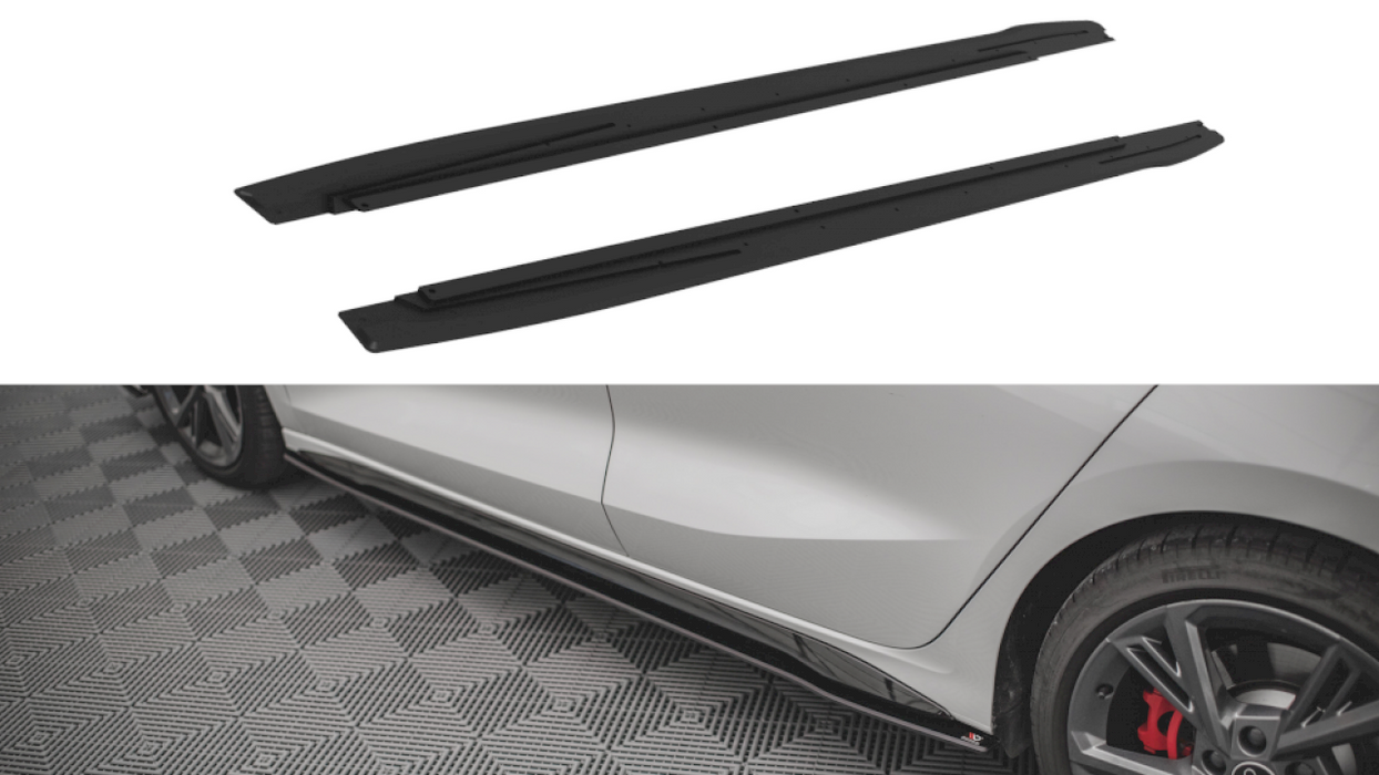 STREET PRO SIDE SKIRTS DIFFUSERS AUDI S3 / A3 S-LINE 8Y (2020-)