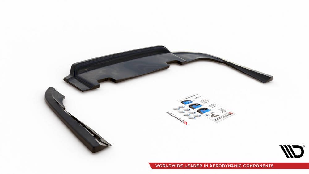 CENTRAL REAR SPLITTER (VERTICAL BARS) VOLVO V90 MK2 (2016-)