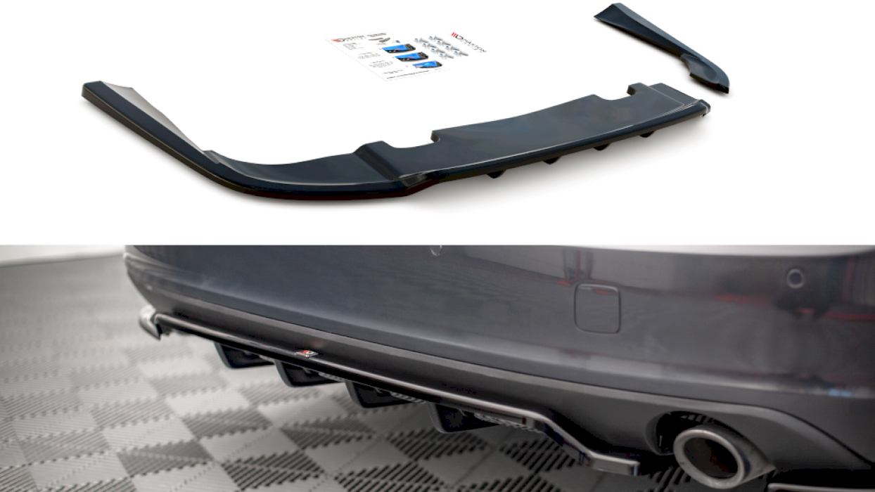 CENTRAL REAR SPLITTER (VERTICAL BARS) VOLVO V90 MK2 (2016-)