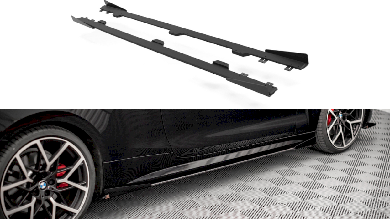 STREET PRO SIDE SKIRTS DIFFUSERS (+FLAPS) BM 4 M-PACK G22 (2020-)