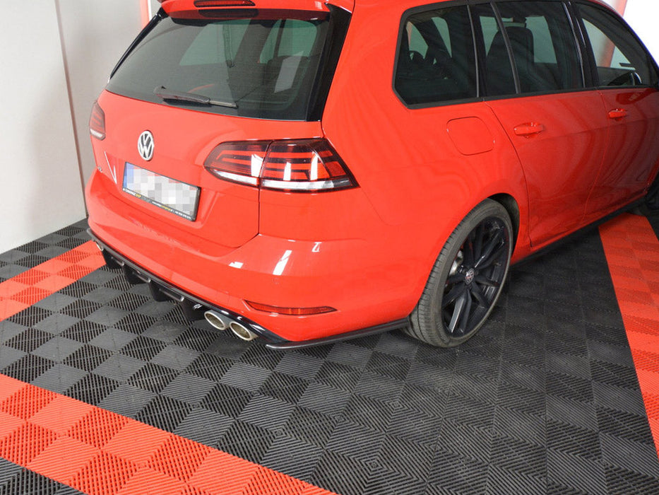 REAR SIDE SPLITTERS V.1 VW GOLF 7 R VARIANT FACELIFT