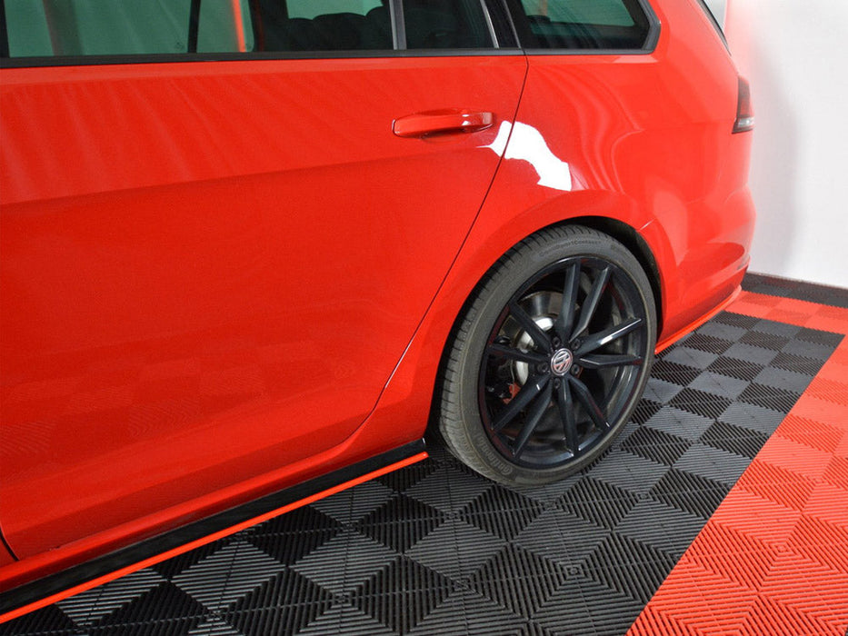 REAR SIDE SPLITTERS V.2 VW GOLF 7 R VARIANT FACELIFT