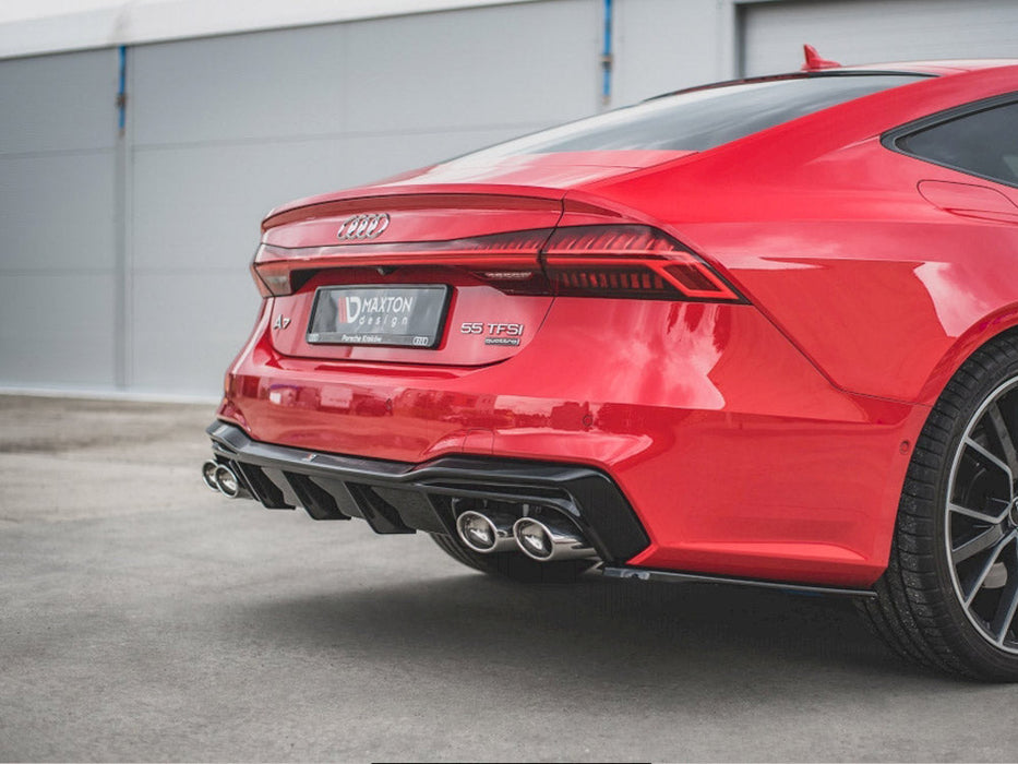 REAR VALANCE + EXHAUST ENDS IMITATION AUDI A7 C8 S-LINE (2017-)