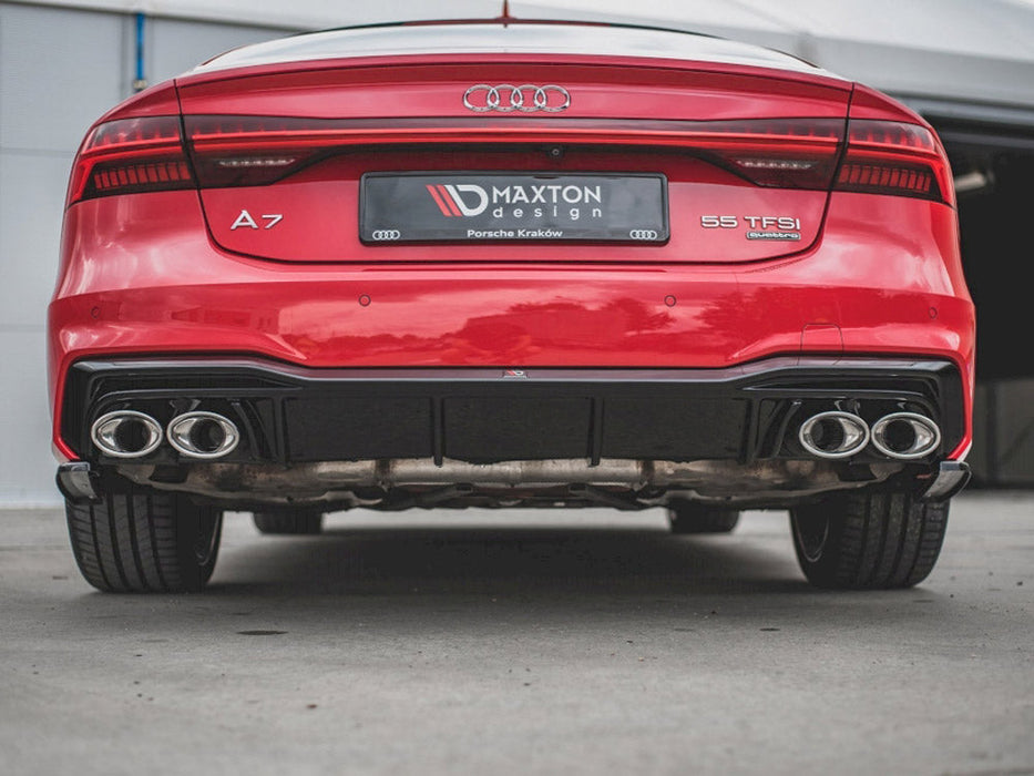 REAR VALANCE + EXHAUST ENDS IMITATION AUDI A7 C8 S-LINE (2017-)