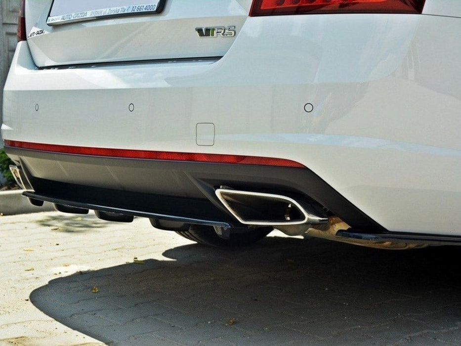 CENTRAL REAR SPLITTER SKODA OCTAVIA VRS MK3/ MK3.5 HATCHBACK/ ESTATE