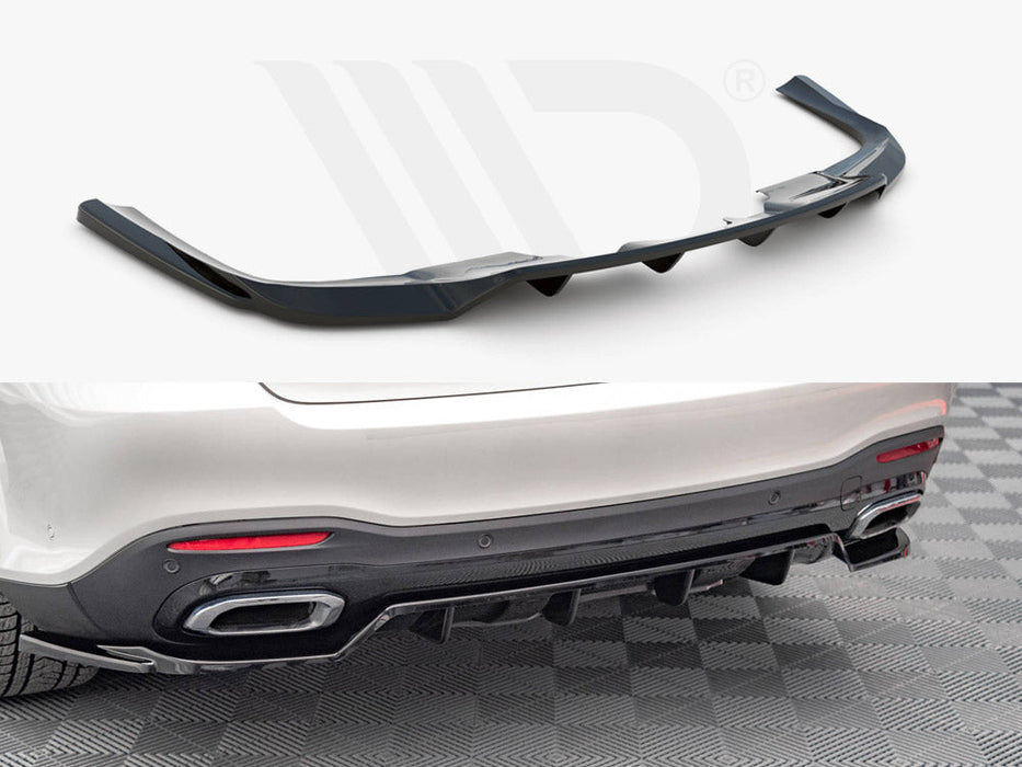 CENTRAL REAR SPLITTER (VERTICAL BARS) MERCEDES GLS AMG-LINE X167 (2019-)