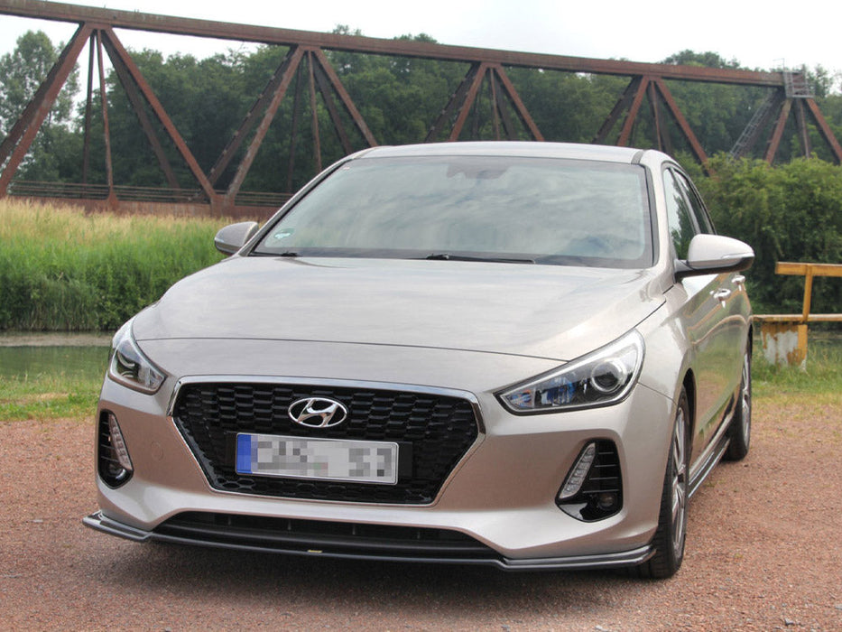 FRONT SPLITTER V.1 HYUNDAI I30 MK3 HATCHBACK (2017-UP)
