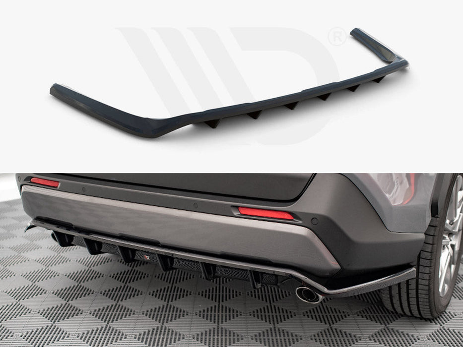 CENTRAL REAR SPLITTER (VERTICAL BARS) TOYOTA RAV4 MK5 (2019-)