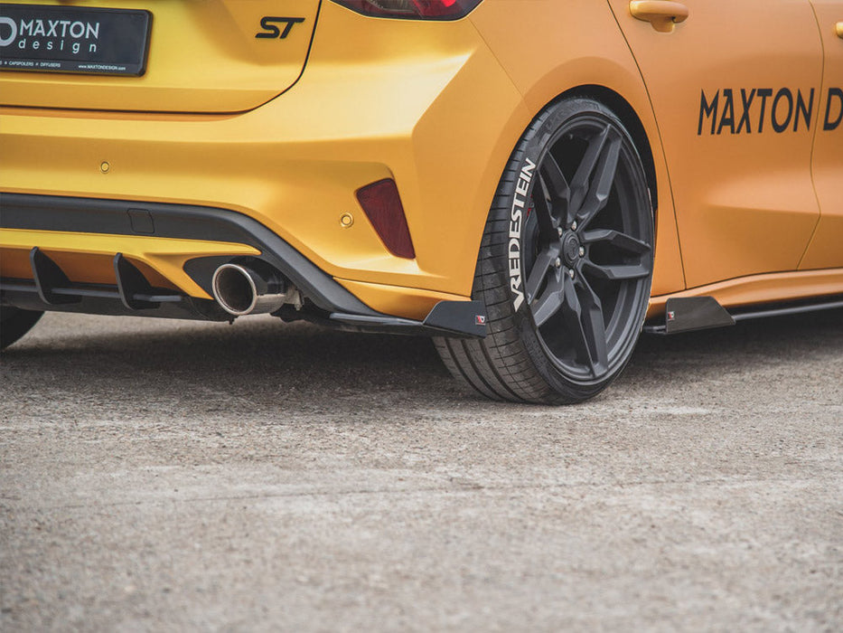 STREET PRO REAR SIDE SPLITTERS (+FLAPS) FORD FOCUS ST MK4