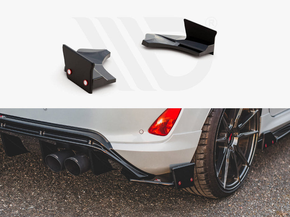 REAR SIDE SPLITTERS V.4 + FLAPS FORD FIESTA ST MK8